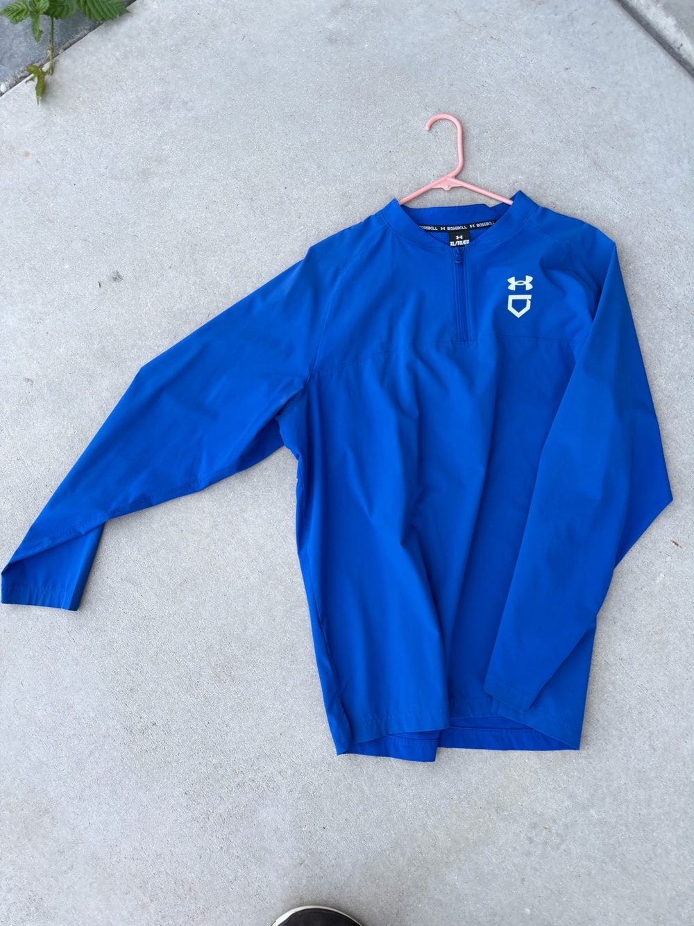 Under Armour Royal Blue Long-Sleeve Quarter Zip Performance Top